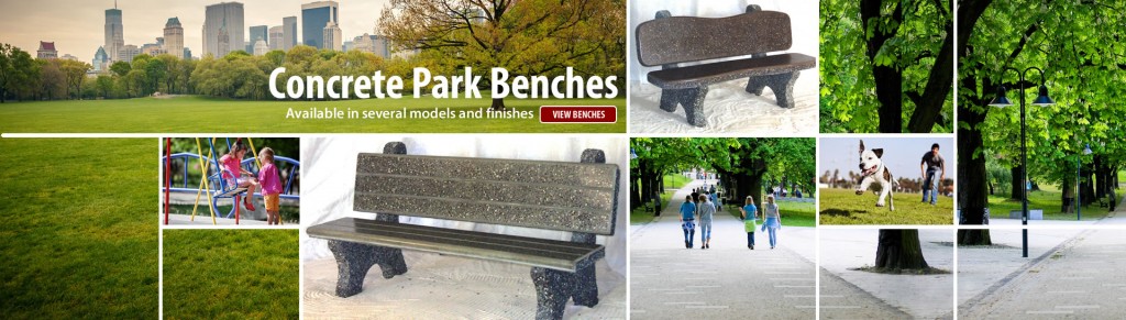 Concrete Park Benches