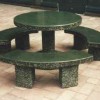 Classic Stone Round Patio Table Set