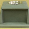 Large green 2 door garbage can lid with ashtray